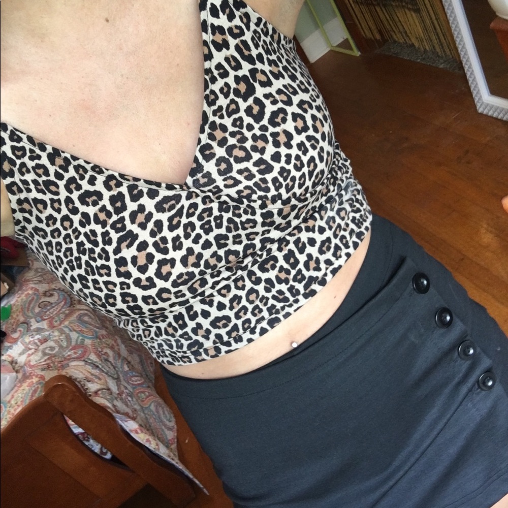 Cheetah crop top